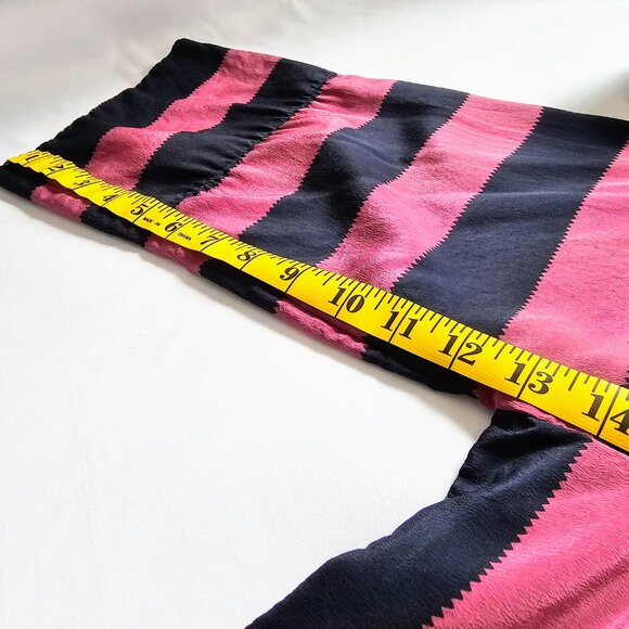 Dramatic Vintage Striped Silk Tunic/Dress - Picture 11 of 12